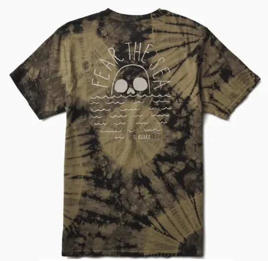 ROARK - Fear The Sea Premium Tee - Dusty Green Shibori