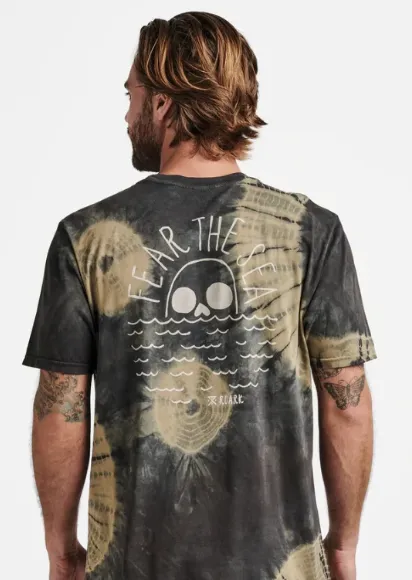 ROARK - Fear The Sea Premium Tee - Dusty Green Shibori