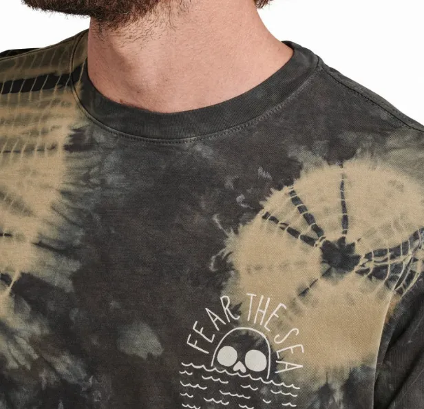 ROARK - Fear The Sea Premium Tee - Dusty Green Shibori