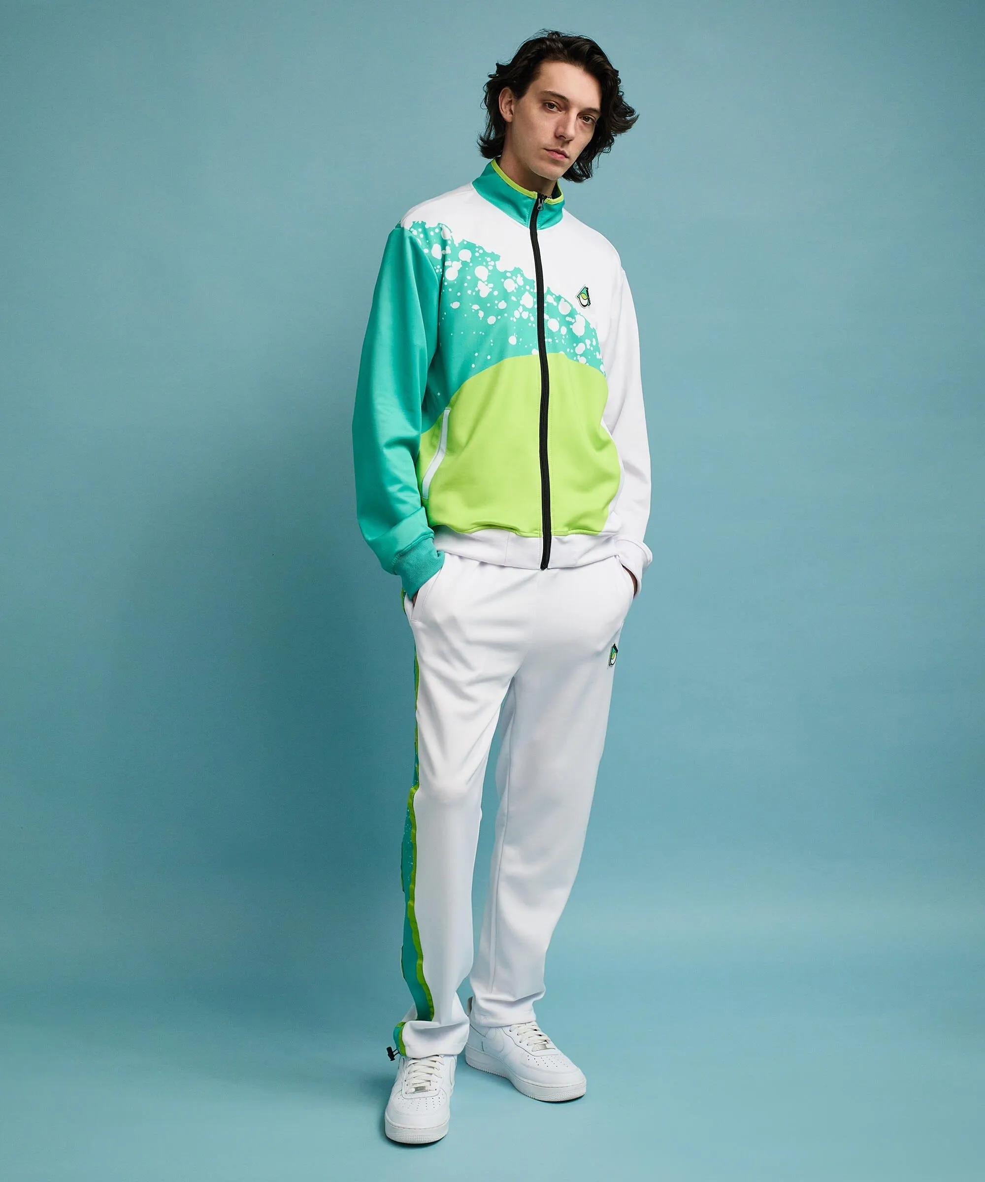 Roddick Track Jacket - White/Neon