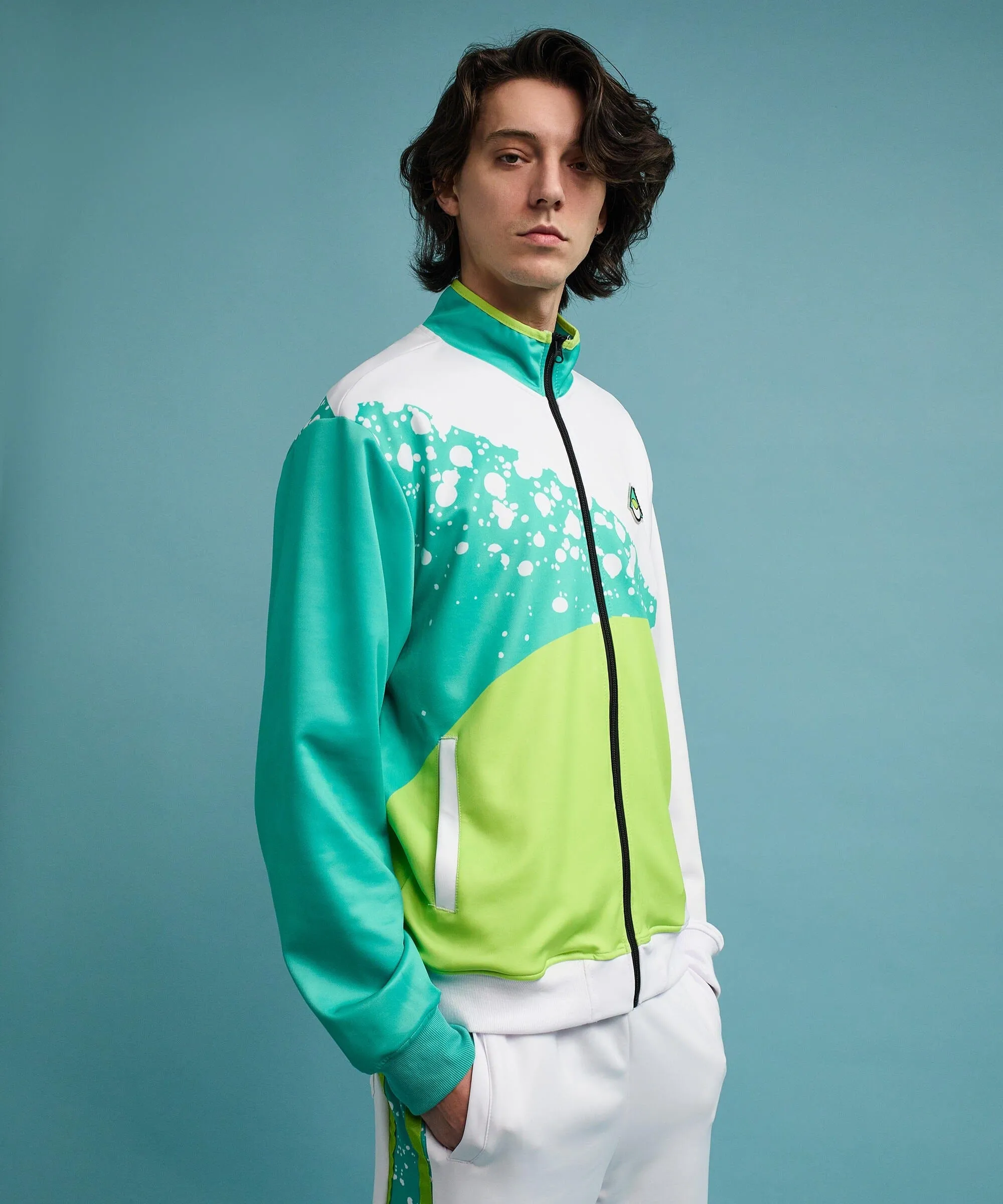 Roddick Track Jacket - White/Neon