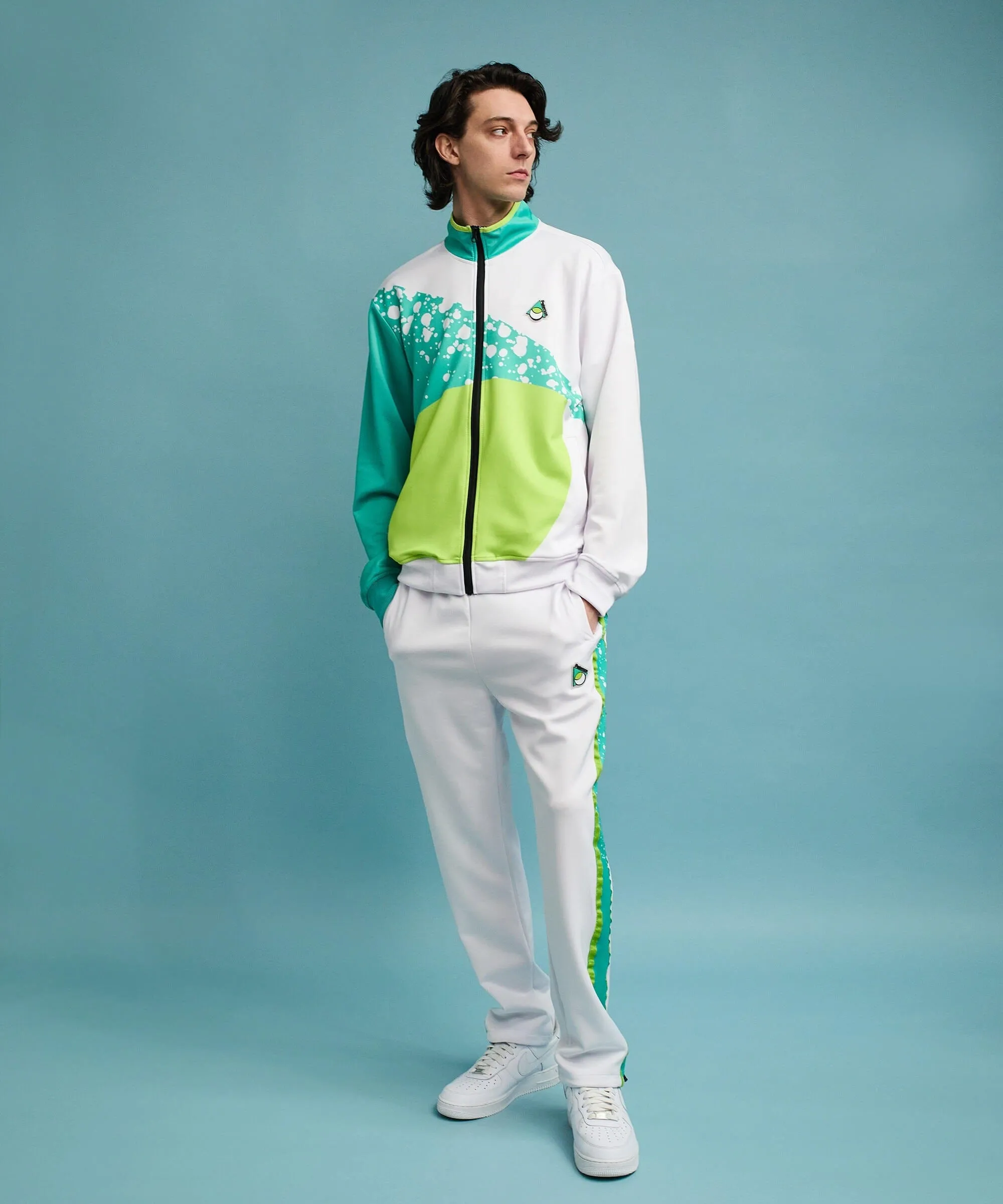 Roddick Track Jacket - White/Neon