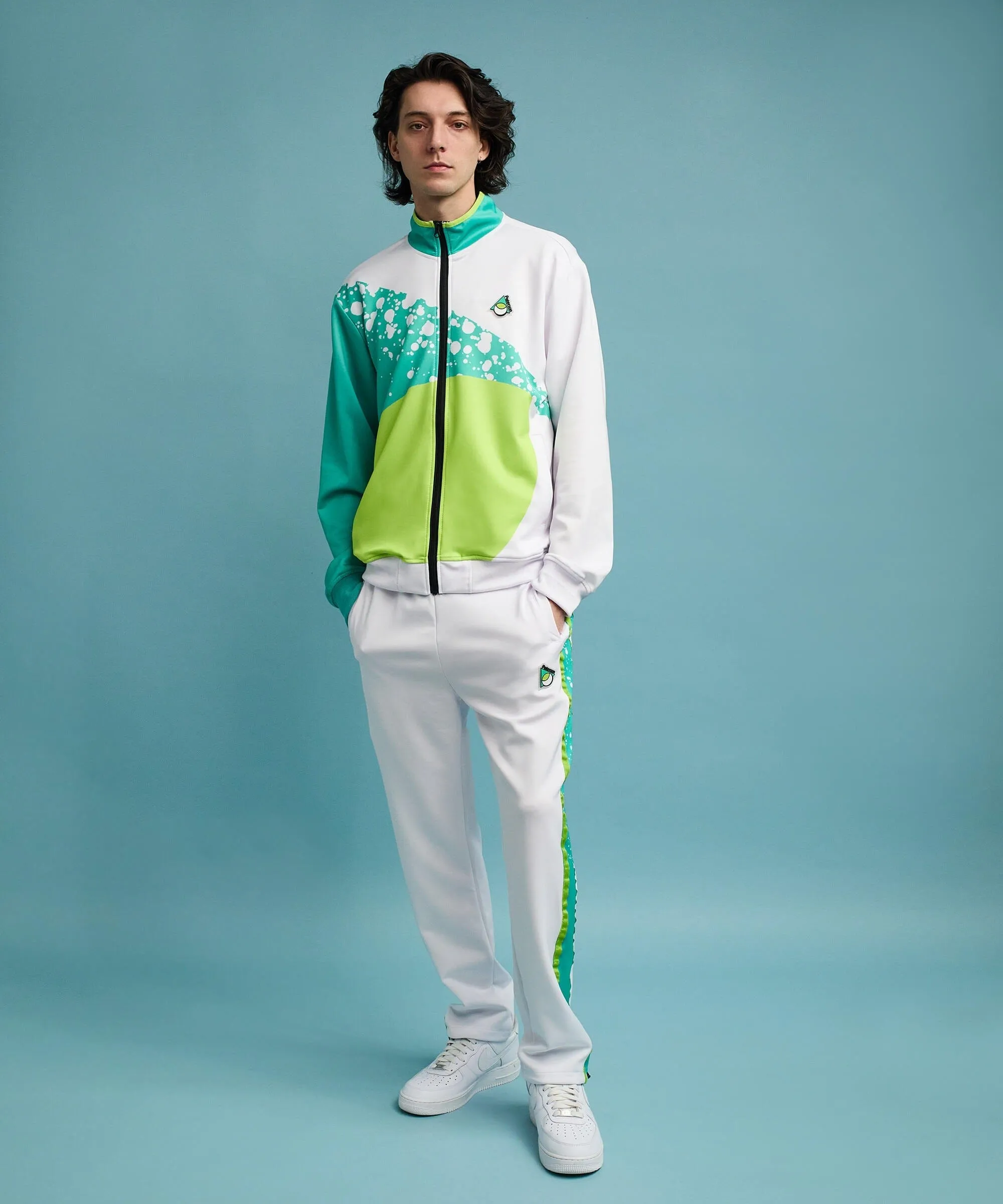 Roddick Track Jacket - White/Neon