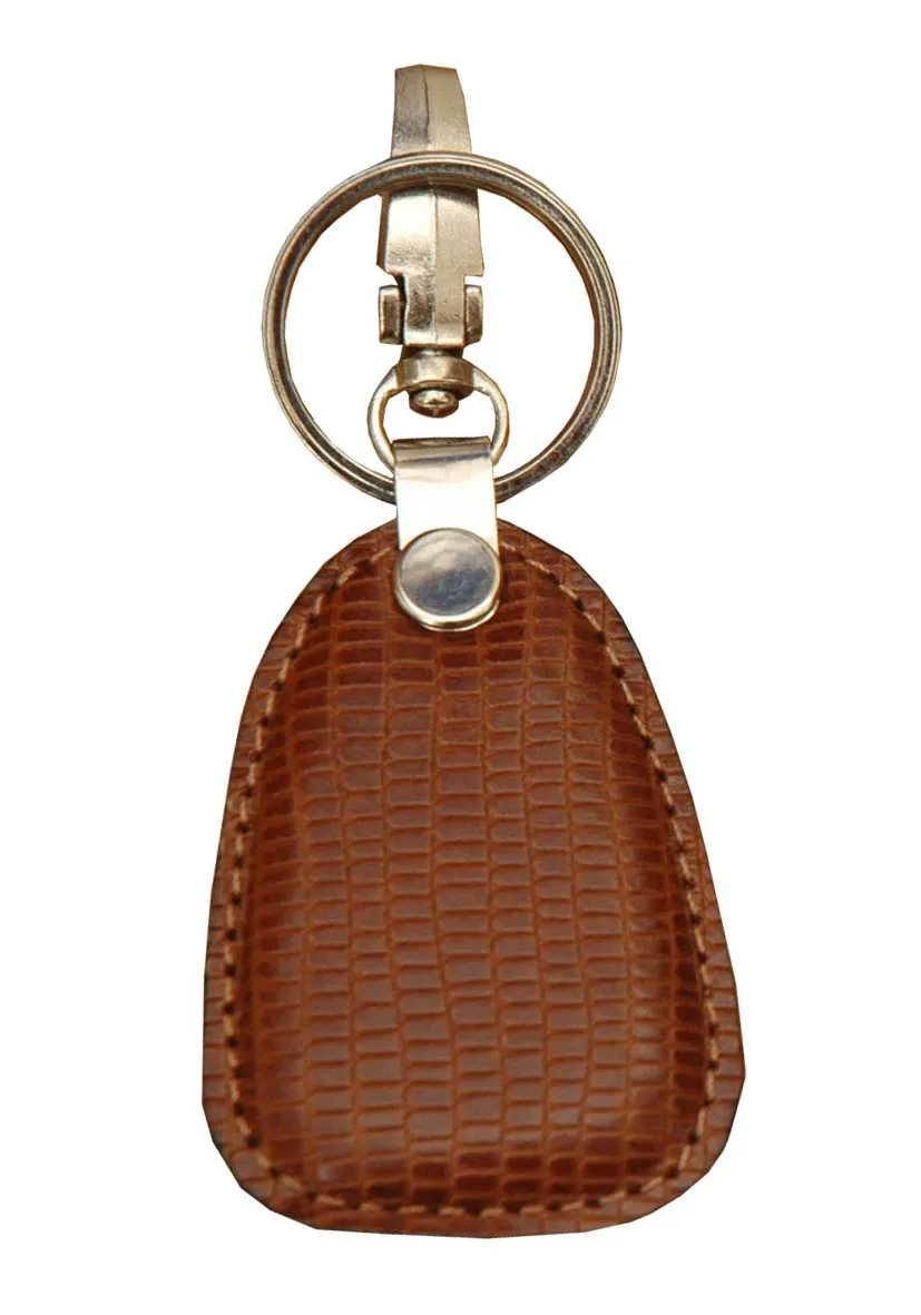 Snake Print Cone Keychain