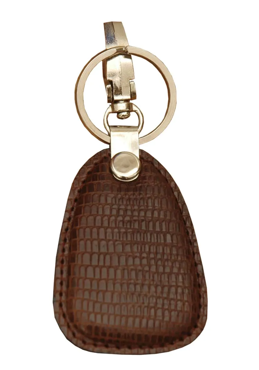 Snake Print Cone Keychain