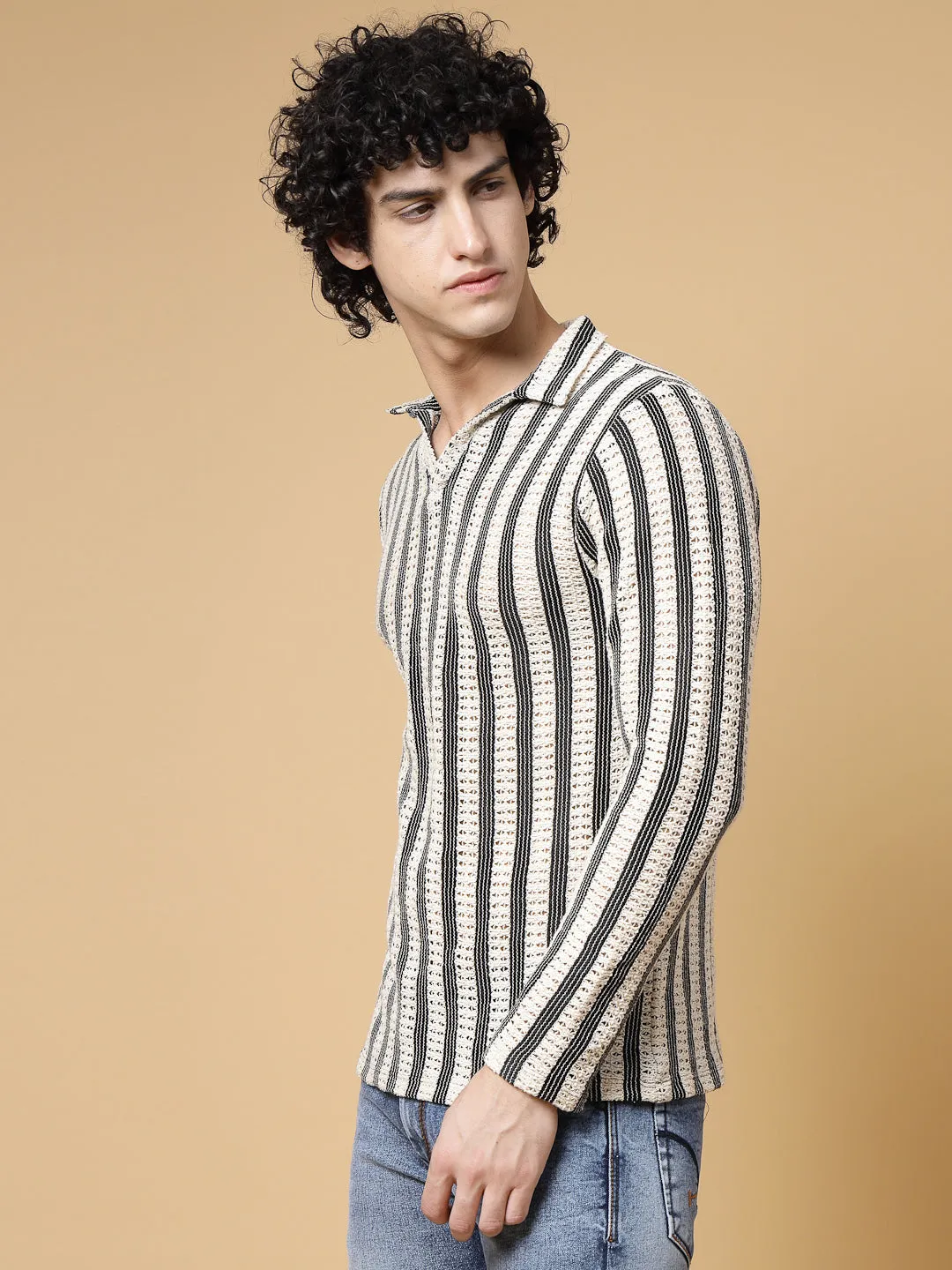 Stripes Crochet T-shirt