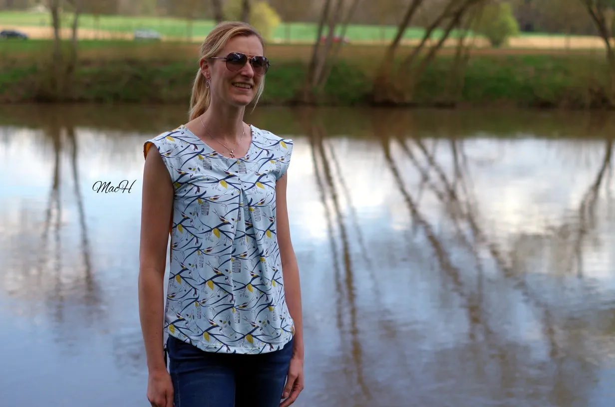 Sunny Me- Shirt mit Kellerfalte