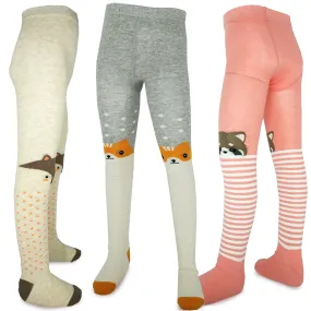 TeeHee Little Girls and Toddlers Fashion Tights 3 Pair Pack (T2101AST)