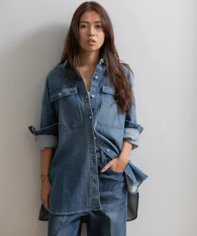 【WOMEN】Healthy denim Almond デニムシャツ