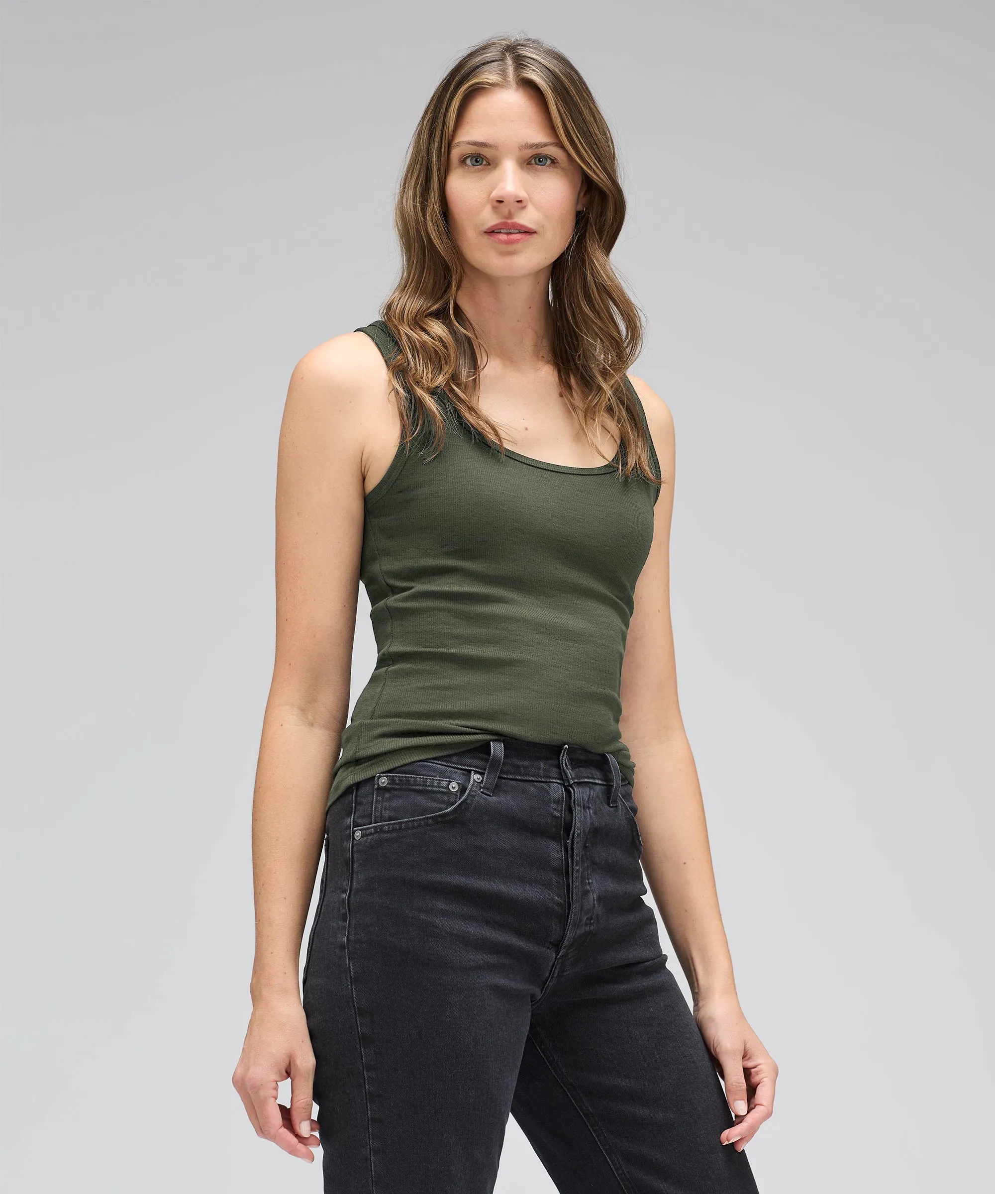 Women's Merino Rib Tank