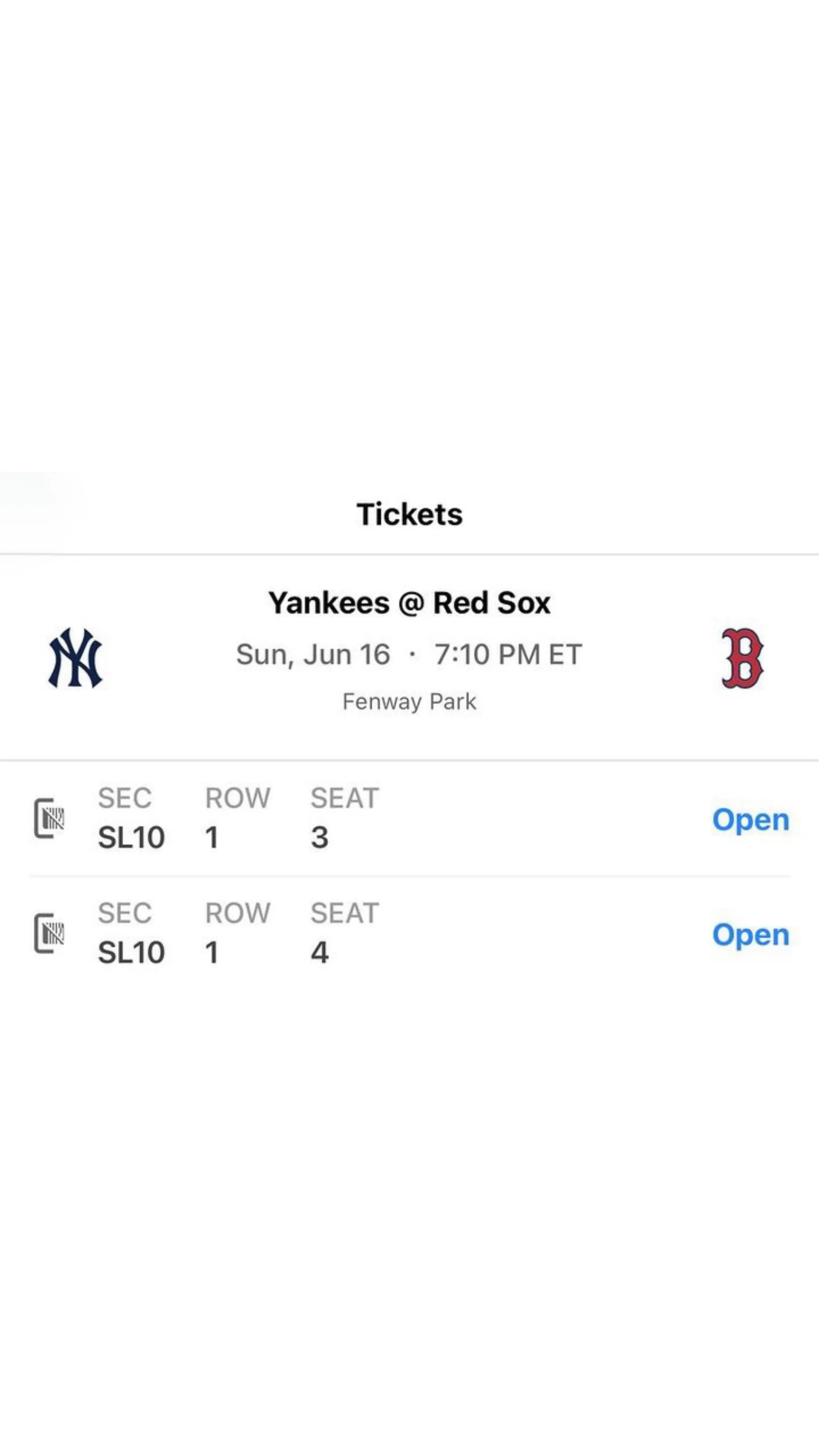 YANKEES vs RED SOX  Exclusive VIP Tickets